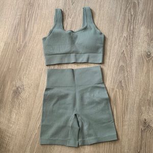 Matching Athleisure Ribbed Set